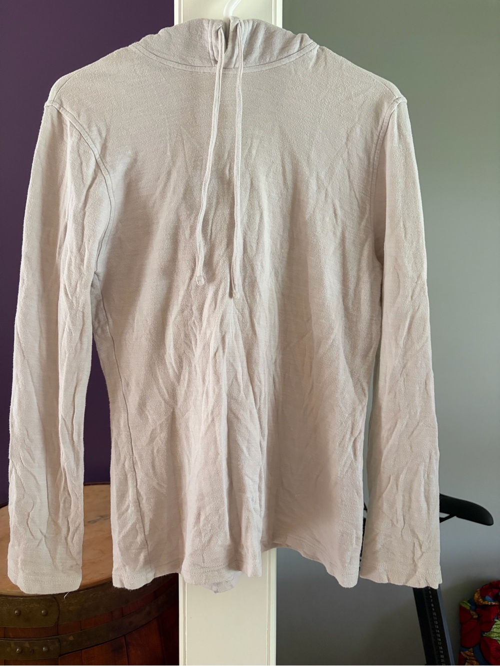 Xersion Light Beige Hooded Knit Pullover